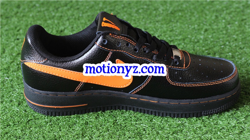 Special Field vlone X Air Force 1 Low Black Orange